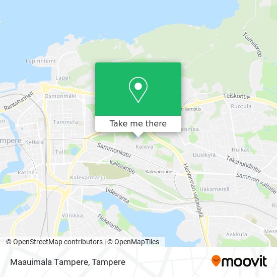 Maauimala Τampere map