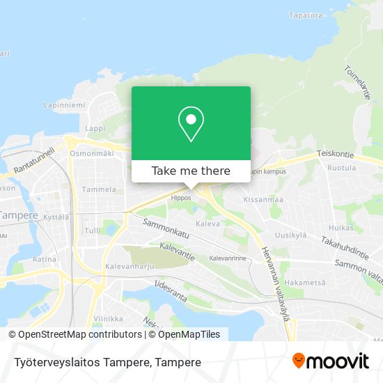 Työterveyslaitos Tampere map