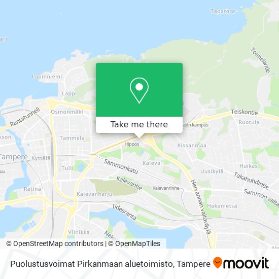 Puolustusvoimat Pirkanmaan aluetoimisto map