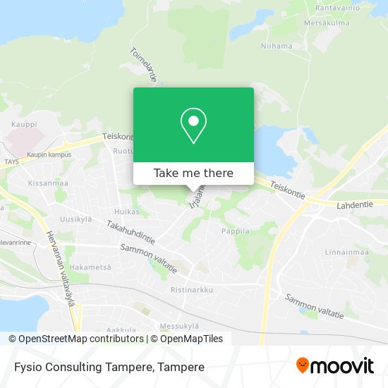 Fysio Consulting Tampere map