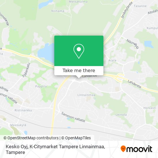Kesko Oyj, K-Citymarket Tampere Linnainmaa map