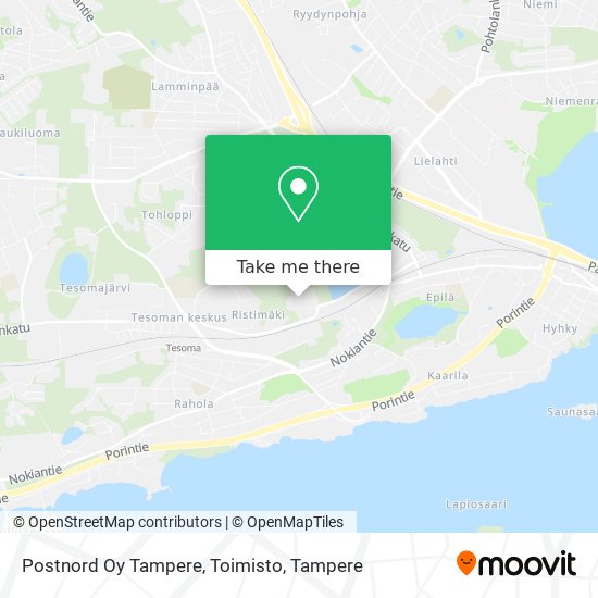 Postnord Oy Tampere, Toimisto map