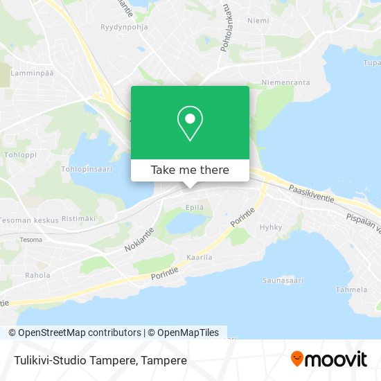 Tulikivi-Studio Tampere map