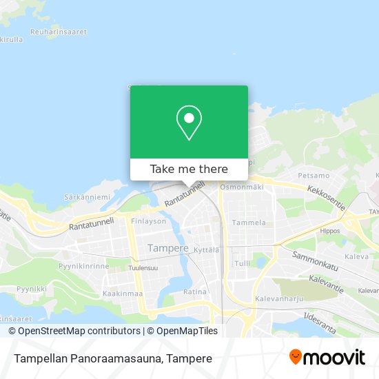 Tampellan Panoraamasauna map