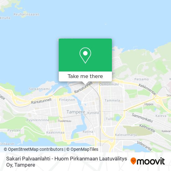 Sakari Palvaanlahti - Huom Pirkanmaan Laatuvälitys Oy map