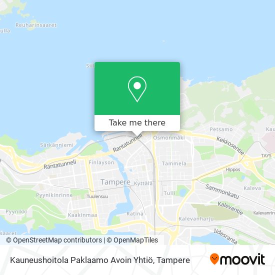 Kauneushoitola Paklaamo Avoin Yhtiö map