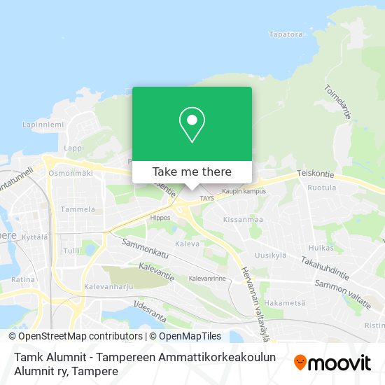 Tamk Alumnit - Tampereen Ammattikorkeakoulun Alumnit ry map