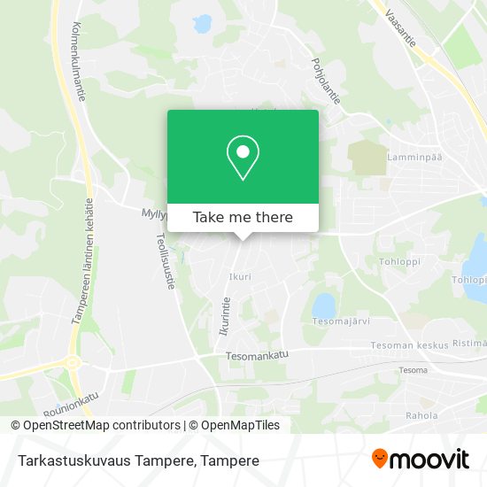 Tarkastuskuvaus Tampere map