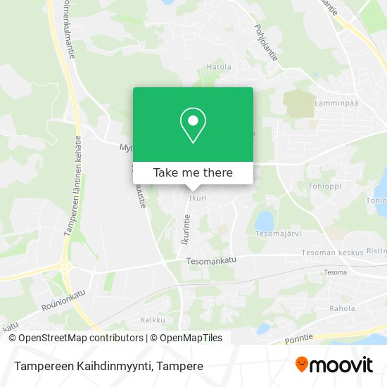 Tampereen Kaihdinmyynti map