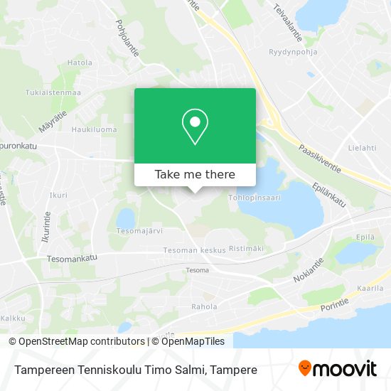 Tampereen Tenniskoulu Timo Salmi map