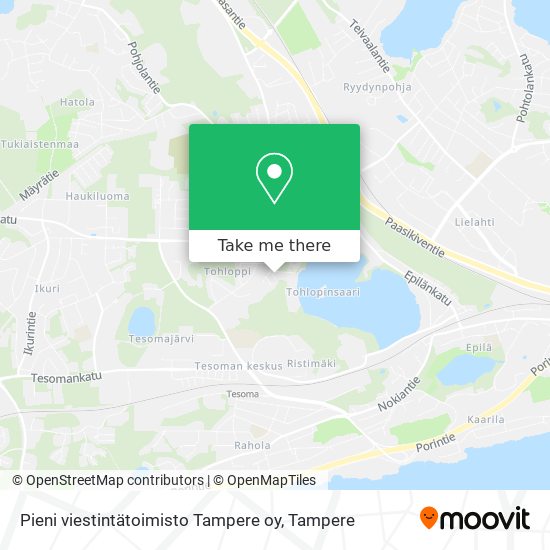 Pieni viestintätoimisto Tampere oy map