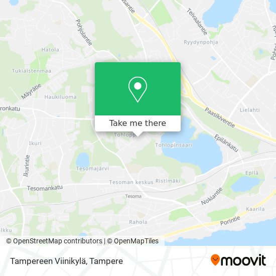 Tampereen Viinikylä map