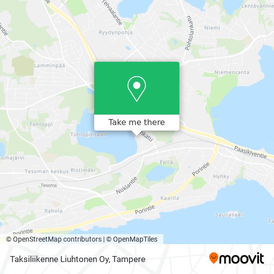 Taksiliikenne Liuhtonen Oy map