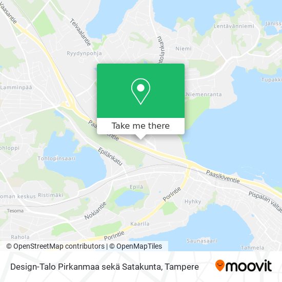 Design-Talo Pirkanmaa sekä Satakunta map