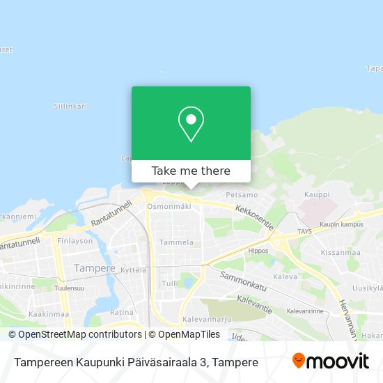 Tampereen Kaupunki Päiväsairaala 3 map
