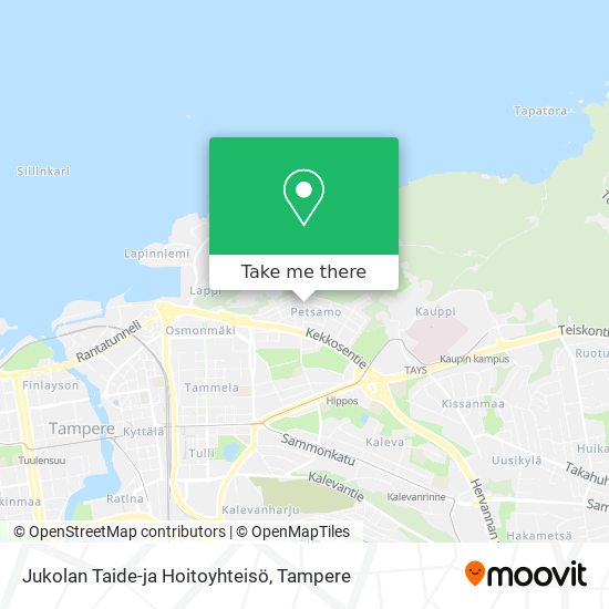 Jukolan Taide-ja Hoitoyhteisö map