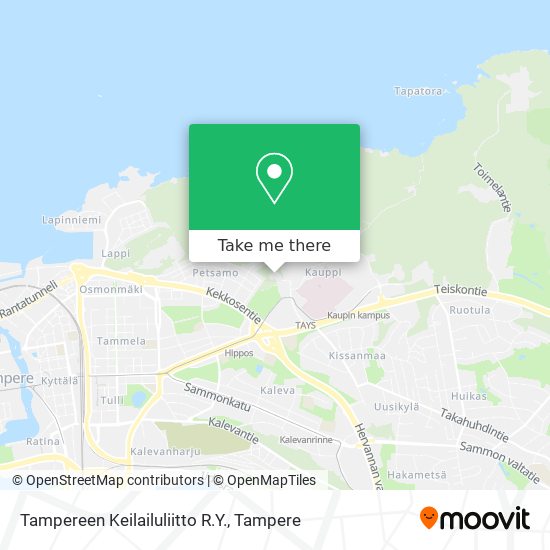 Tampereen Keilailuliitto R.Y. map