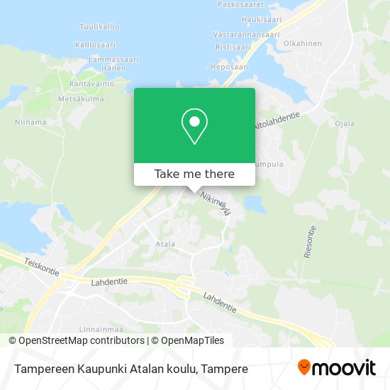 Tampereen Kaupunki Atalan koulu map