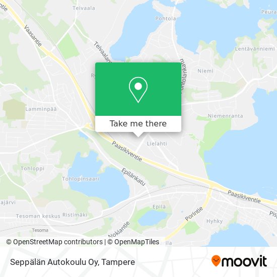 Seppälän Autokoulu Oy map