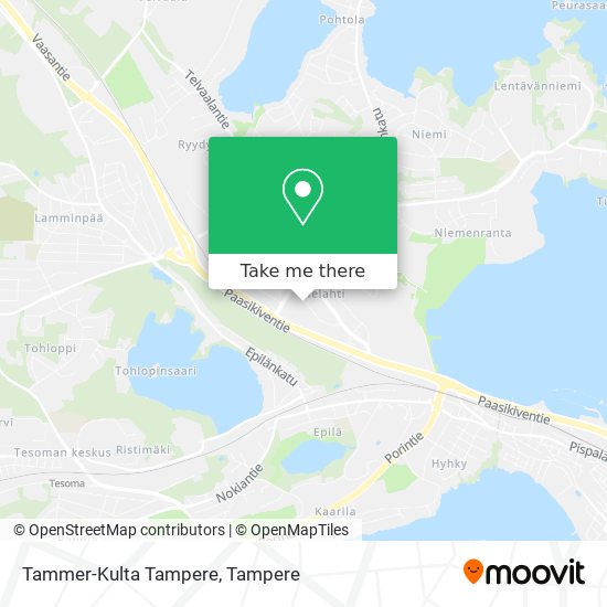 Tammer-Kulta Tampere map