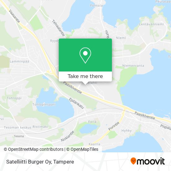 Satelliitti Burger Oy map