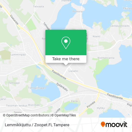 Lemmikkijuttu / Zoopet.Fi map