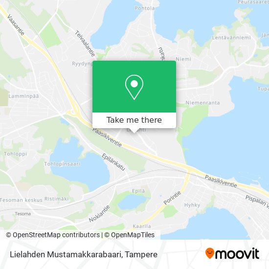 Lielahden Mustamakkarabaari map