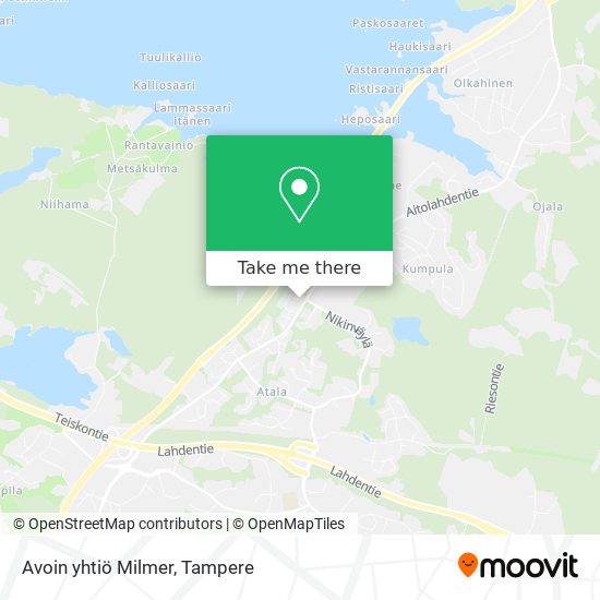 Avoin yhtiö Milmer map