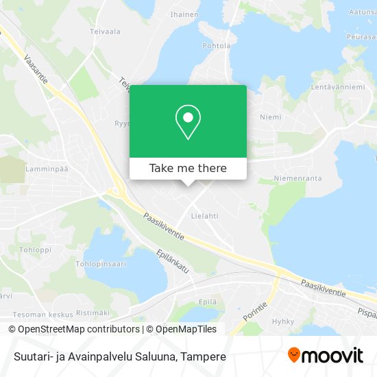 Suutari- ja Avainpalvelu Saluuna map