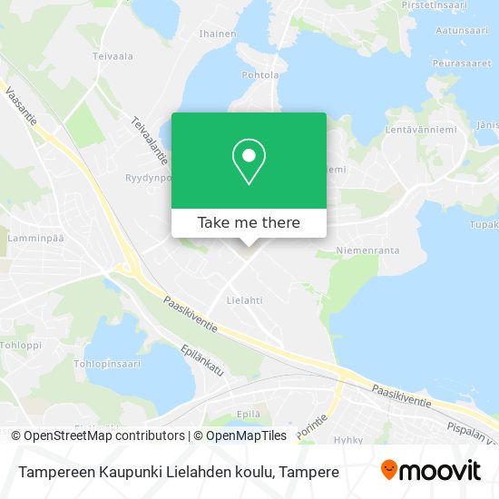 Tampereen Kaupunki Lielahden koulu map