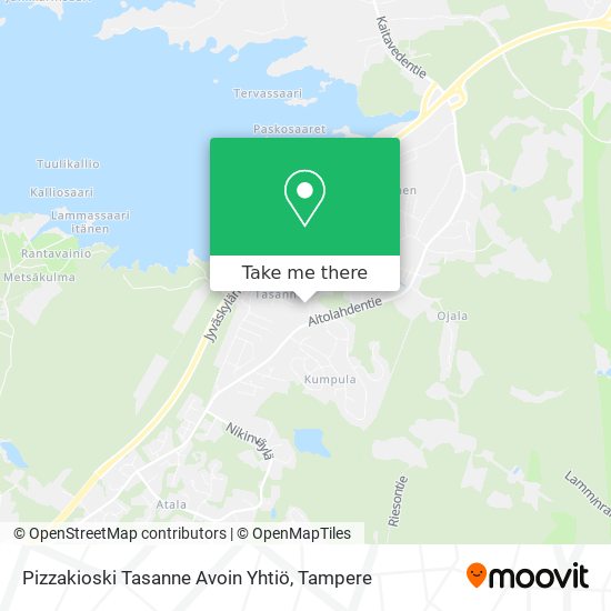 Pizzakioski Tasanne Avoin Yhtiö map