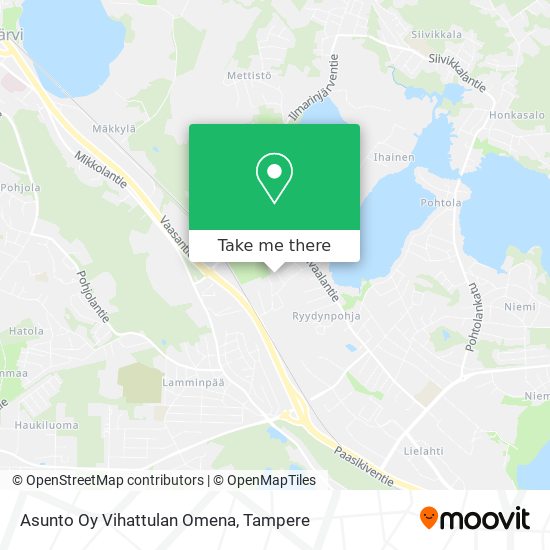 Asunto Oy Vihattulan Omena map