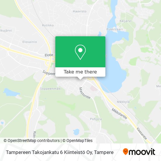 Tampereen Takojankatu 6 Kiinteistö Oy map