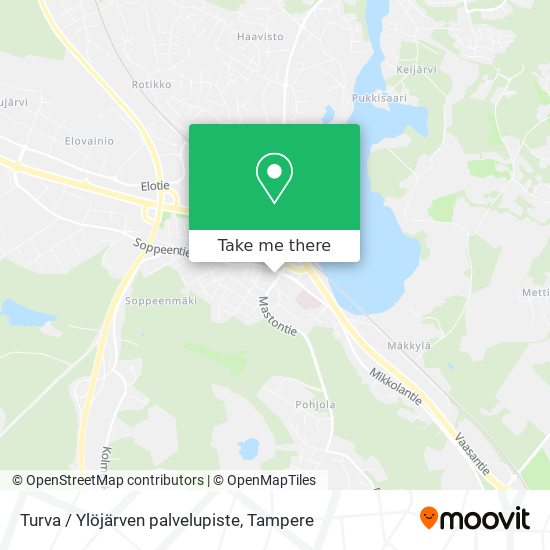 Turva / Ylöjärven palvelupiste map