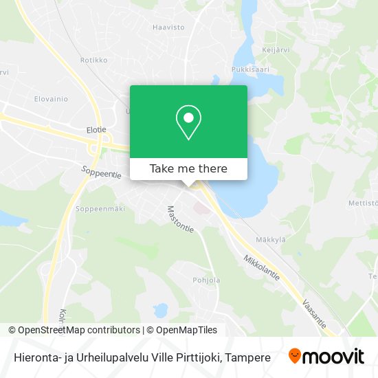 Hieronta- ja Urheilupalvelu Ville Pirttijoki map