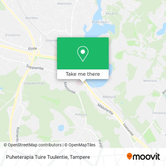 Puheterapia Tuire Tuulentie map