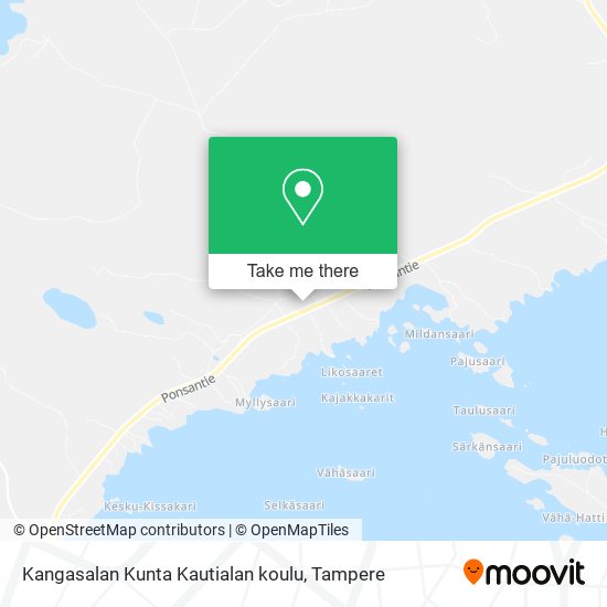 Kangasalan Kunta Kautialan koulu map