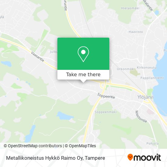 Metallikoneistus Hykkö Raimo Oy map