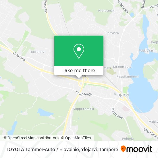 TOYOTA Tammer-Auto / Elovainio, Ylöjärvi map