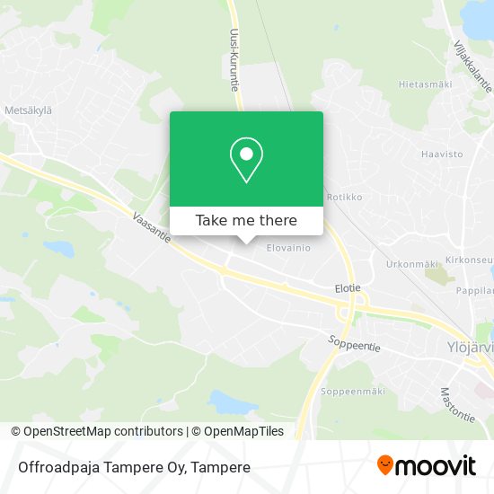 Offroadpaja Tampere Oy map
