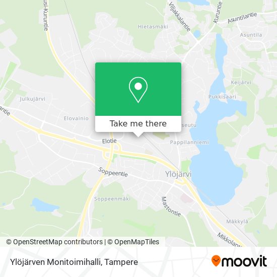 Ylöjärven Monitoimihalli map