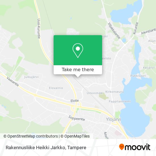 Rakennusliike Heikki Jarkko map