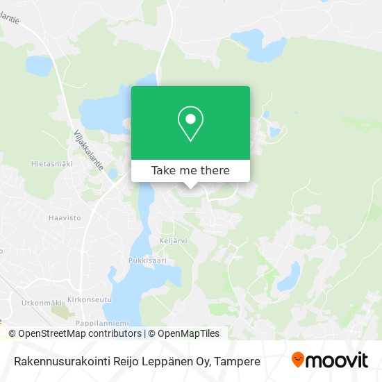 Rakennusurakointi Reijo Leppänen Oy map