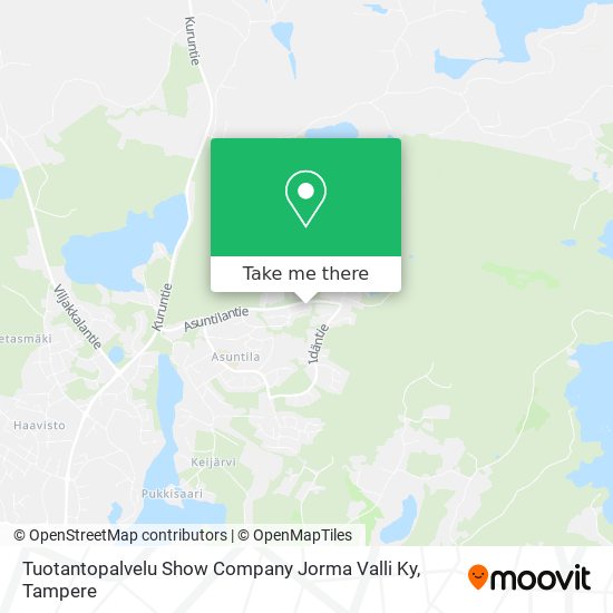 Tuotantopalvelu Show Company Jorma Valli Ky map