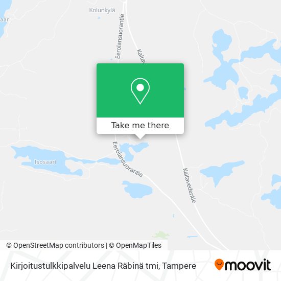 Kirjoitustulkkipalvelu Leena Räbinä tmi map
