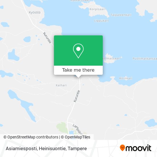 Asiamiesposti, Heinisuontie map