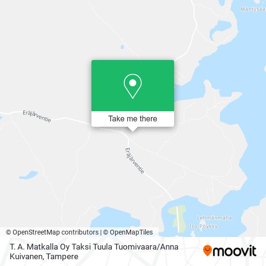 T. A. Matkalla Oy Taksi Tuula Tuomivaara / Anna Kuivanen map