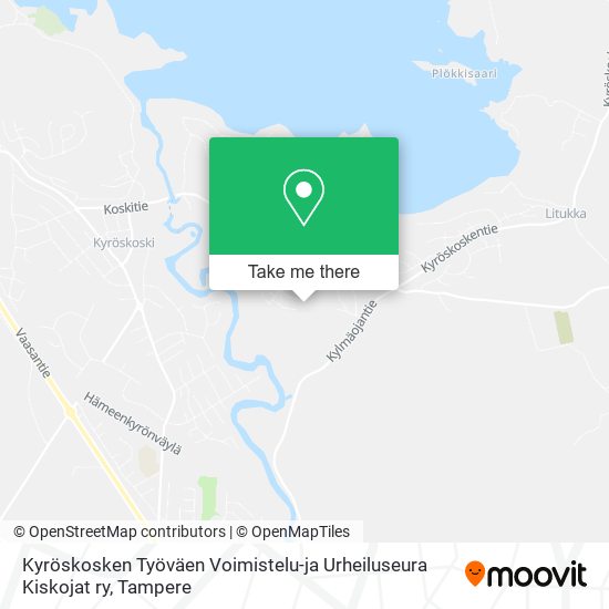 Kyröskosken Työväen Voimistelu-ja Urheiluseura Kiskojat ry map