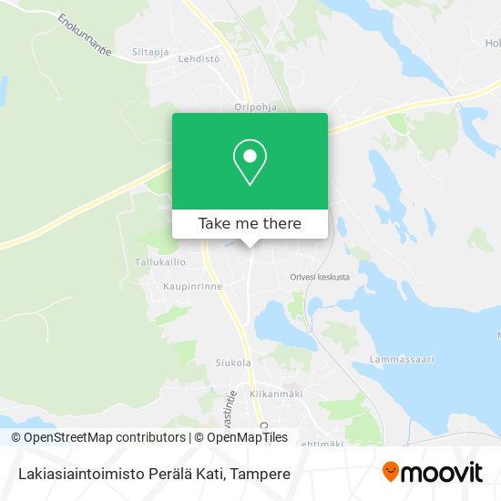 Lakiasiaintoimisto Perälä Kati map