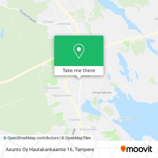 Asunto Oy Hautakankaantie 16 map